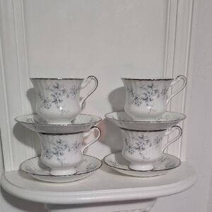 vintage Paragon Bride's Choice teacup & saucer, Set Of 4 England.